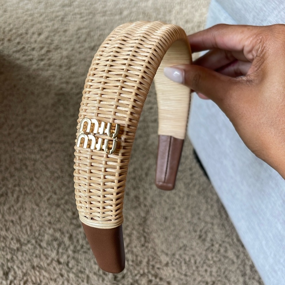 Miu Miu Wicker Headband
